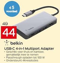 Usb-c 4-in-1 multiport adapter-BELKIN