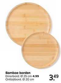 Bamboe borden ontbijtbord-Huismerk - Xenos