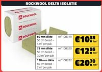 Promoties Rockwool delta isolatie - Rockwool - Geldig van 08/07/2024 tot 31/07/2024 bij Bouwcenter Frans Vlaeminck