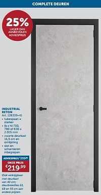 Complete deuren industrial beton-Huismerk - Zelfbouwmarkt