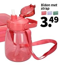 Bidon met strap-Huismerk - Wibra