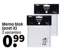 Memo blok post it-Huismerk - Wibra