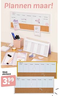 Week planbord-Huismerk - Wibra