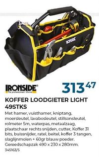 Koffer loodgieter light 49stks-Ironside