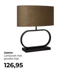 Jamiro lampvoet met gouden kap-Huismerk - Lampidee