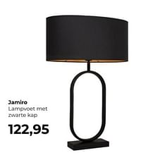 Jamiro lampvoet met zwarte kap-Huismerk - Lampidee
