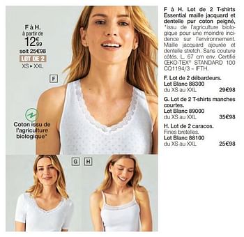 Promotions Lot de 2 caracos - Produit Maison - Damart - Valide de 24/06/2024 à 15/12/2024 chez Damart