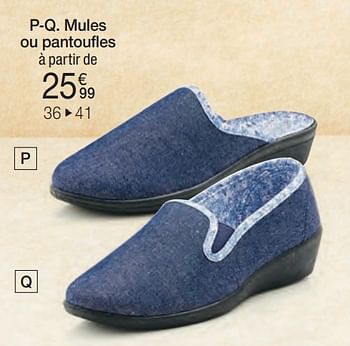 Promotions Mules ou pantoufles - Produit Maison - Damart - Valide de 24/06/2024 à 15/12/2024 chez Damart