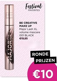 Be creative make up major lash xl volume mascara 001 black-BE Creative Make Up