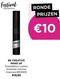 Be creative make up scandalous lashes extreme volume mascara brown-BE Creative Make Up