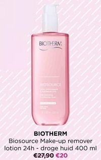 Biotherm biosource make-up remover lotion 24h - droge huid-Biotherm