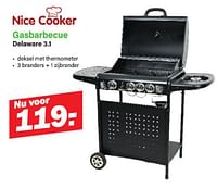 Gasbarbecue delaware 3.1-Nice Cooker