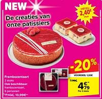 Frambozentaart-Huismerk - Carrefour 