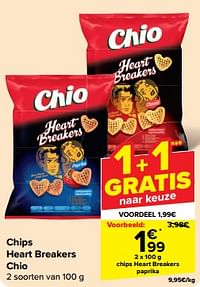 Chips heart breakers paprika-Chio