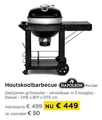 Houtskoolbarbecue pro cart-Napoleon
