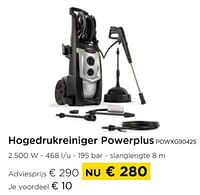 Hogedrukreiniger powerplus powxg90425-Powerplus