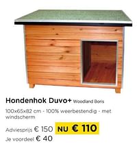 Hondenhok duvo+ woodland boris-Duvoplus