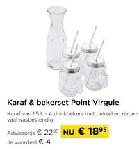 Karaf + bekerset point virgule-Point-Virgule