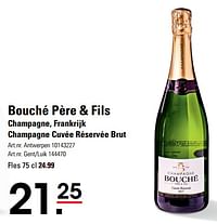 Bouché père + fils champagne, frankrijk champagne cuvée réservée brut-Champagne