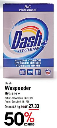 Waspoeder hygiene +-Dash