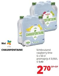 Chaudfontaine lichtbruisend raspberry-lime-Chaudfontaine