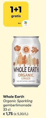 Whole earth organic sparkling gemberlimonade-Whole Earth