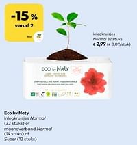 Eco by naty inlegkruisjes normal of maandverband normal of super-ECO by NATY