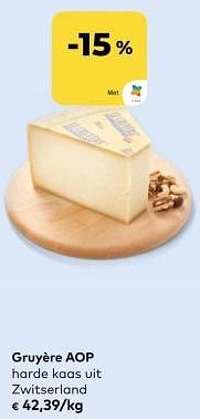 Gruyère aop harde kaas uit zwitserland-Huismerk - Bioplanet