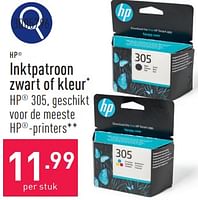Promoties Inktpatroon zwart of kleur - HP - Geldig van 22/07/2024 tot 28/07/2024 bij Aldi