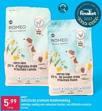 Holistische premium hondenvoeding-Romeo