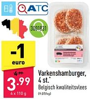 Promoties Varkenshamburger - Huismerk - Aldi - Geldig van 22/07/2024 tot 28/07/2024 bij Aldi