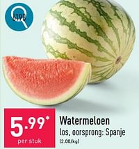 Watermeloen-Huismerk - Aldi