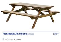 Picknickbank picolo-Huismerk - Supra Bazar