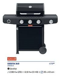 Gas bbq siesta 310-Barbecook