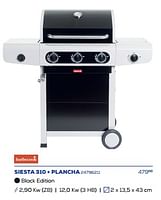 Promoties Gas bbq siesta 310 + plancha - Barbecook - Geldig van 19/07/2024 tot 30/09/2024 bij Supra Bazar