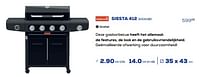 Promoties Gas bbq siesta 412 - Barbecook - Geldig van 19/07/2024 tot 30/09/2024 bij Supra Bazar