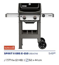 Gas bbq spirit ii gbs e-210-Barbecook