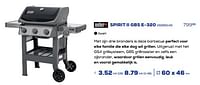 Promoties Gas bbq spirit ii gbs e-320 - Weber - Geldig van 19/07/2024 tot 30/09/2024 bij Supra Bazar