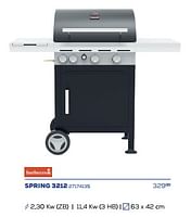 Promoties Gas bbq spring 3212 - Barbecook - Geldig van 19/07/2024 tot 30/09/2024 bij Supra Bazar