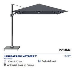 Hangparasol voyager t2