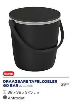 Draagbare tafelkoeler go bar