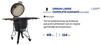 Promoties Urban large complete kamado - The Bastard - Geldig van 19/07/2024 tot 30/09/2024 bij Supra Bazar