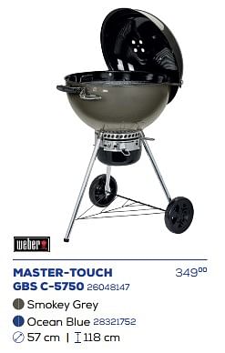 Weber houtskool master-touch gbs c-5750