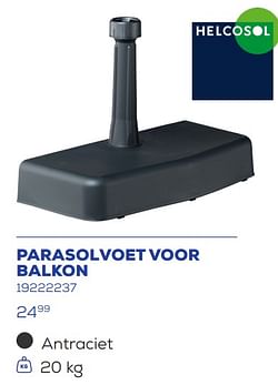 Parasolvoet voor balkon