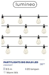 Partylights big bulb led-Huismerk - Supra Bazar