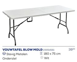 Vouwtafel blow mold