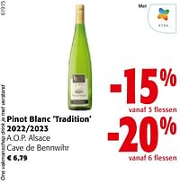Pinot blanc tradition-Witte wijnen