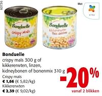 Bonduelle crispy maïs of kikkererwten, linzen, kidney bonen of bonenmix-Bonduelle