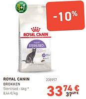 Promoties Royal canin brokken sterilised - Royal Canin - Geldig van 17/07/2024 tot 28/07/2024 bij Tom&Co