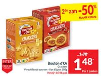 Bouton d’or crackers-Bouton D